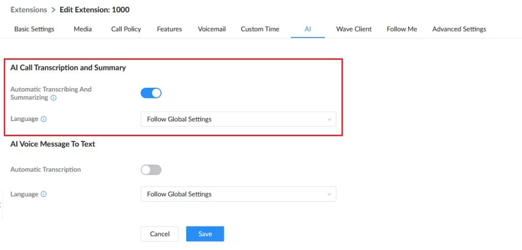 Extension_Level_Automatic_Transcribing_And_Summarizing - Documentation Center