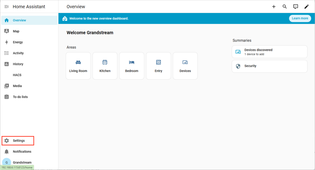 Home Assistant Overview - Documentation Center