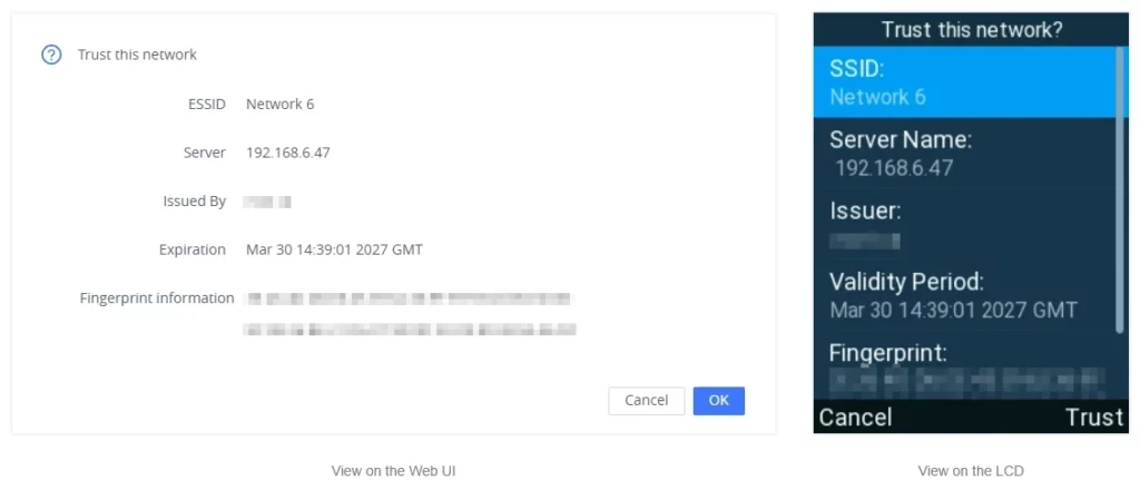 WP8x6 Trust On First Use - Documentation Center