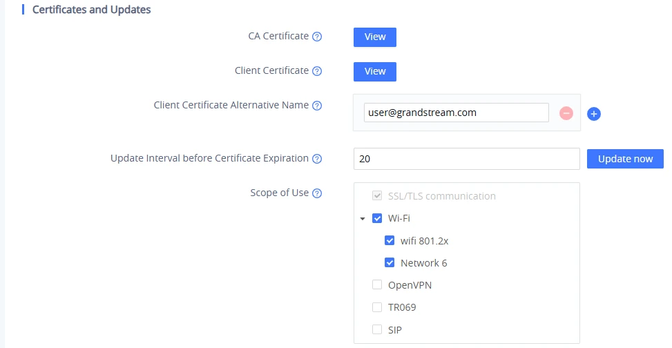 SCEP Certificates and Updates - Documentation Center