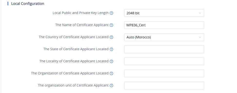 SCEP Local Configuration - Documentation Center