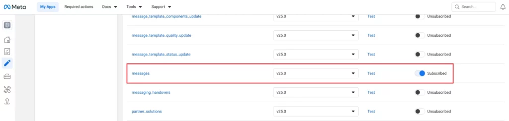 Subscribe_Messages_Webhook_Fields - Documentation Center
