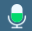 Voice input microphone button to start speech input, tap to dictate text