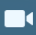 Video button icon: small camera symbol beside a rounded rectangular placeholder on a blue background.