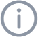 Information icon: an 'i' inside a circle, typically used for help or more info