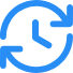 History icon indicating recent activity or recent items viewed