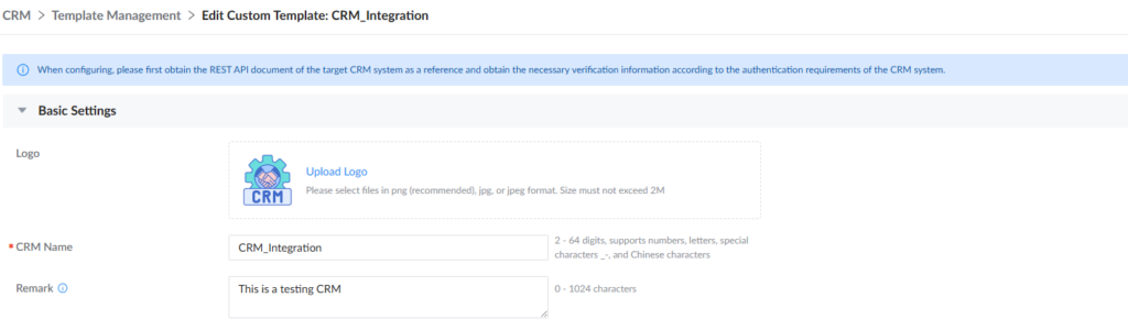 Basic Settings - Documentation Center