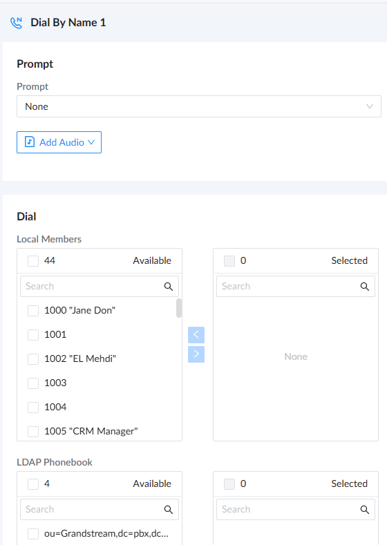 Dial by name - Documentation Center