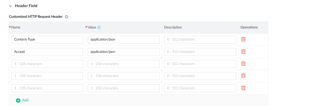 Example of Test Headers - Documentation Center