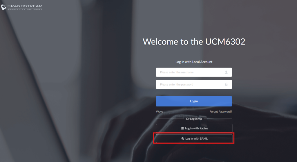 Log in with SAML - Documentation Center