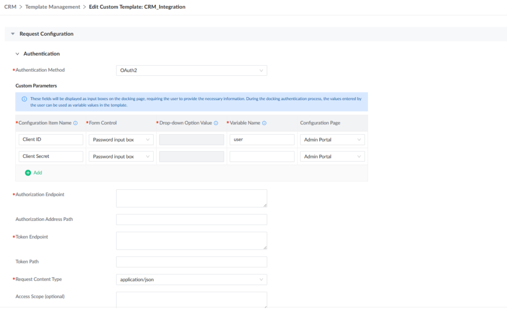 Oauth2 authentification - Documentation Center