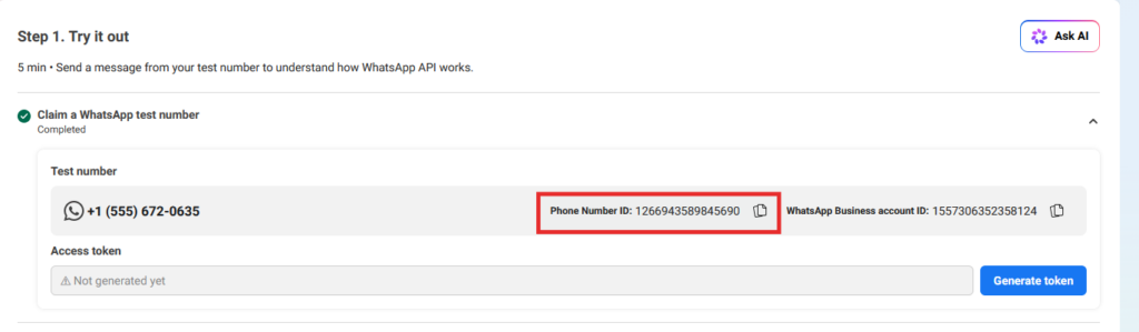 Phone number ID - Documentation Center
