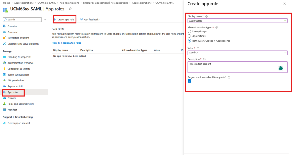add app role - Documentation Center