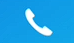 Call button — white telephone receiver on blue background on a UI element
