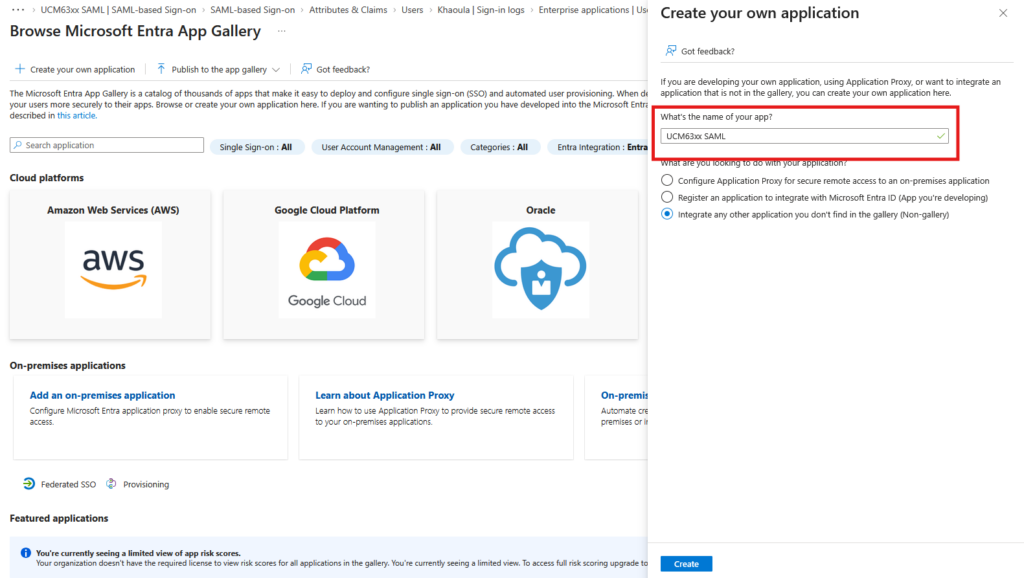 saml name - Documentation Center