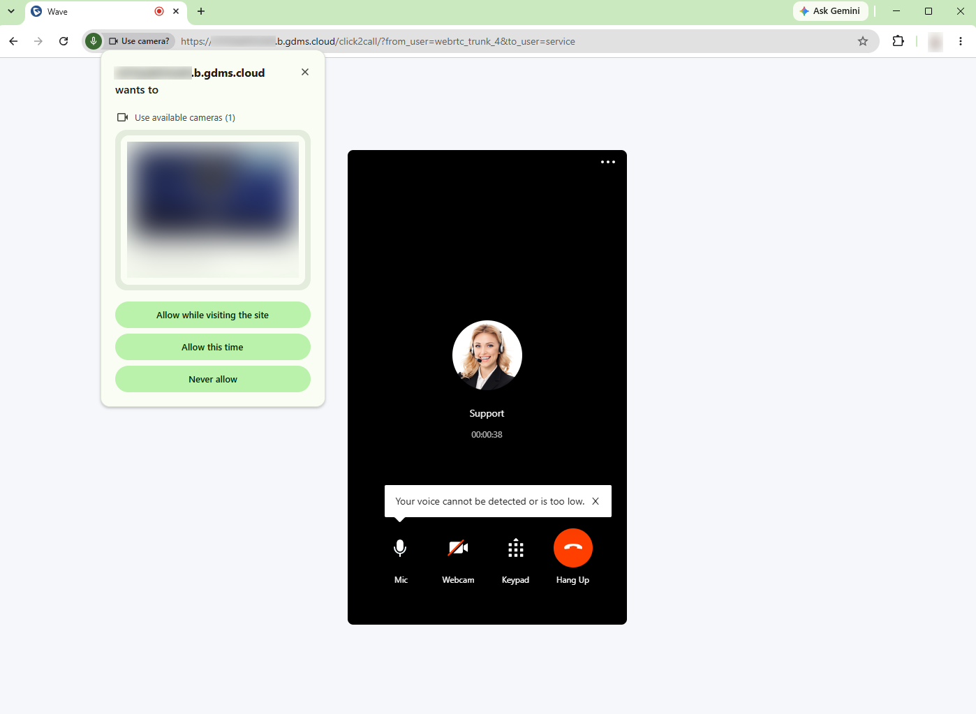 Call Camera Permission - Documentation Center